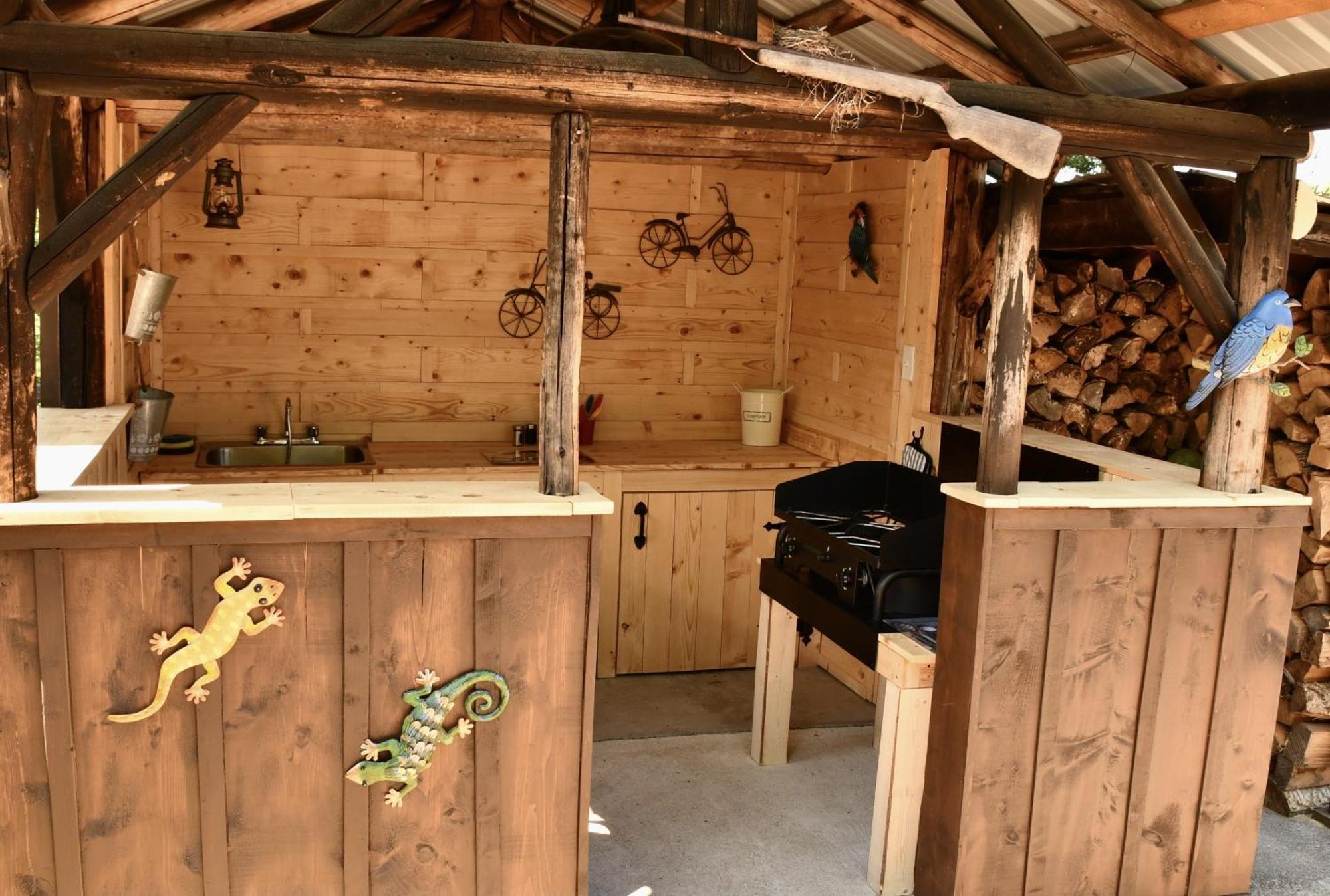 Domaine Le Bostonnais - Le Village En Bois Rond La Tuque Εξωτερικό φωτογραφία