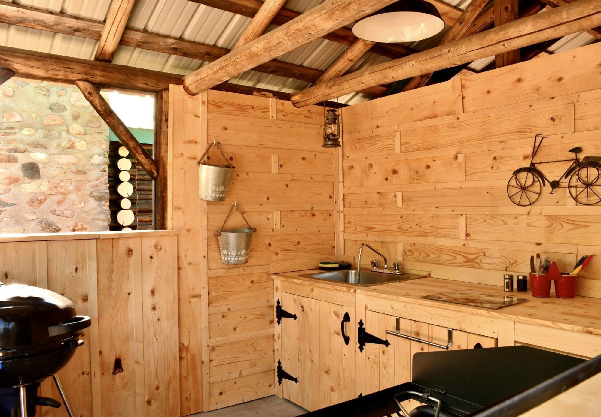Domaine Le Bostonnais - Le Village En Bois Rond La Tuque Εξωτερικό φωτογραφία